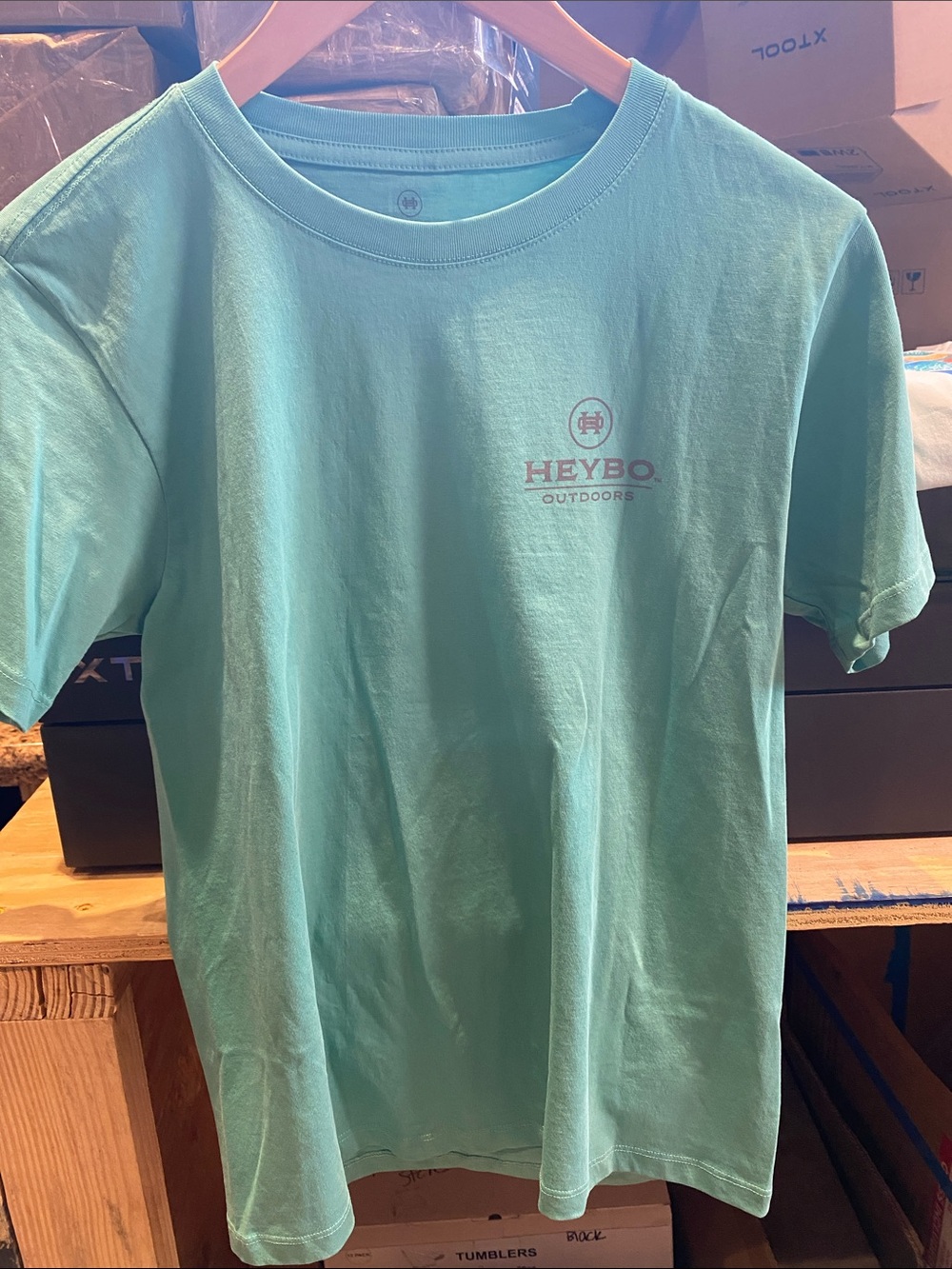 Outdoor Youth  Aqua Crew Neck T-Shirt